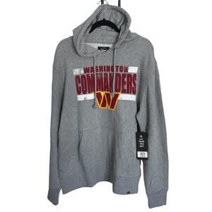 NWT Washington Commanders Hoodie Gray Pullover Sweatshirt Men’s - XL